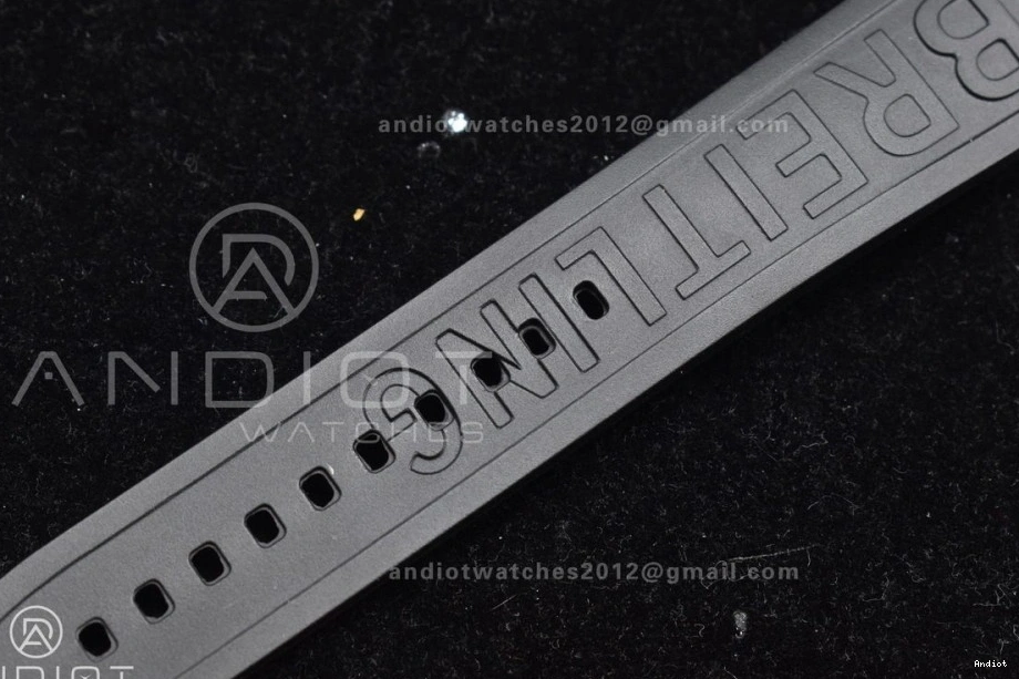 1:1 Automatic Best Edition Rubber Dial On Strap TF A2824 Black Superocean Black Black 44 Bezel 0428